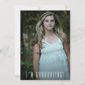 Trendy Foto Abschluss Ankündigung (Vorderseite)