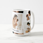 Trendy Foto Collage 'Best Mama Ever' Kaffeetasse (VorderseiteRechts)