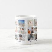 Trendy Foto Collage 'Happy Mother's Day' Geschenk Kaffeetasse (Mittel)