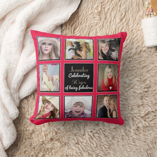 Trendy Foto Collage Pillow JEDE VERANSTALTUNG Pers Kissen (Decke)