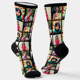 Trendy Foto Collage Socken