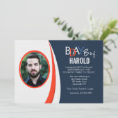 Trendy Foto-Einladung Einladung (Stehend Vorderseite)