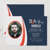 Trendy Foto-Einladung Einladung (Vorne/Hinten)