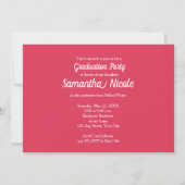 Trendy Foto Graduation Party Einladungen (Rückseite)