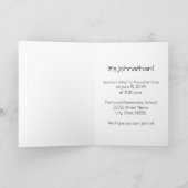 Trendy Foto Kindergarten Abschluss Ankündigung (Innenseite)