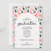 Trendy Foto über die Blumenstuhlparty Einladung (Rückseite)