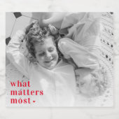 Trendy Foto und was am meisten positiv RedQuote is Bierflaschenetikett (Einzelnes Label)