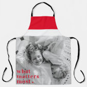 Trendy Foto und was am meisten positiv RedQuote is Schürze (Vorderseite)