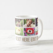 Trendy Fotocollage und -text Kaffeetasse (VorderseiteRechts)