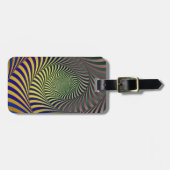 Trendy Fraktal Swirl Pattern Gepäckanhänger (Vorderseite horizontal)
