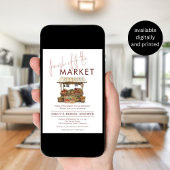 Trendy Fresh off Market Brautparty Einladung