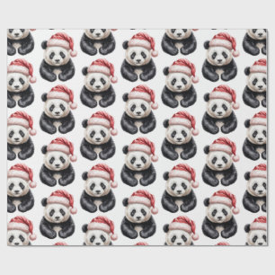 Trendy FroChristmas Niedlich Panda Bärenmuster Geschenkpapier