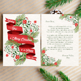 Trendy Frory Christmas 2023 Message Grußkarte Feiertagskarte