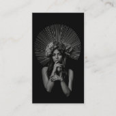 Trendy Full Foto Simple Fotografy Visitenkarte (Vorderseite)