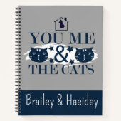  Trendy fun contemporary modern stylish  spiral  Notizblock (Vorderseite)