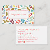 Trendy Fun Design Business Card Visitenkarte (Vorne/Hinten)