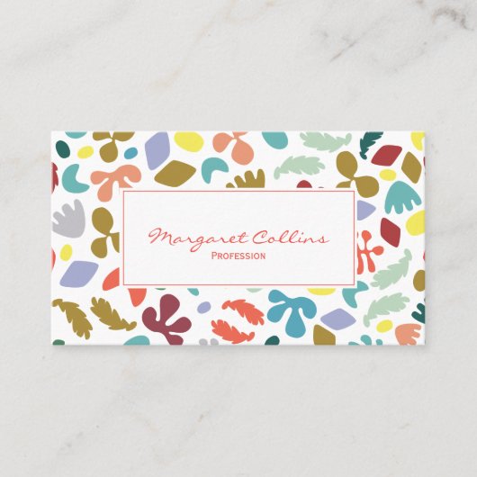 Trendy Fun Design Business Card Visitenkarte (Vorderseite)