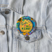 Trendy Fun Kindness Einzigartiger Typ sein freundl Button (Beispiel)