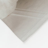 Trendy Fun Modernes Foto Personalisiert Monogram Fleecedecke (Ecke)