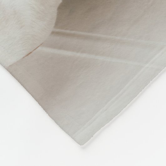 Trendy Fun Modernes Foto Personalisiert Monogram Fleecedecke (Ecke)