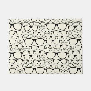 Trendy Funky NerdNerdy Geek-Retro Gläser Fußmatte