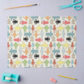 Trendy Funky NerdNerdy Geek-Retro Roboter Seidenpapier (Basteln)