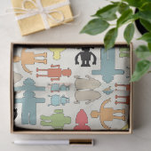 Trendy Funky NerdNerdy Geek-Retro Roboter Seidenpapier (Geschenk)