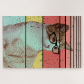TRENDY FUNNY CUTE KATZE VINTAGE PUZZLE (Horizontal)