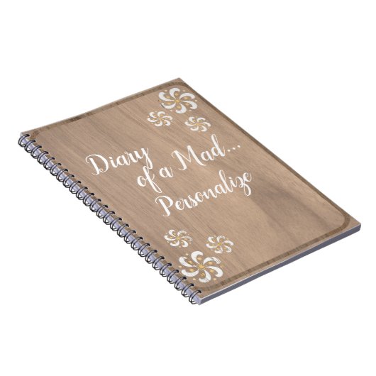 Trendy Funny Diary a Mad Personalize Journal Notizblock (Rechte Seite)