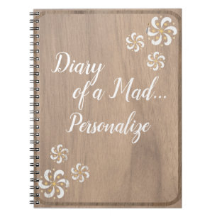 Trendy Funny Diary a Mad Personalize Journal Notizblock