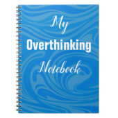 Trendy Funny Overthinking Notebook Journal Notizblock (Vorderseite)
