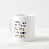 Trendy Funny Phantastisches Zitat Modernes Kaffeetasse (Vorderseite Links)
