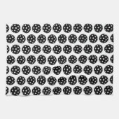 Trendy Funny Pickleball Black and White Geschirrtuch (Horizontal)