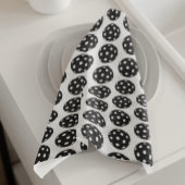 Trendy Funny Pickleball Black and White Geschirrtuch
