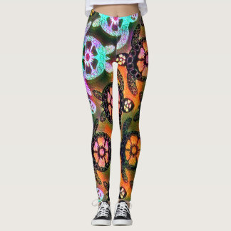Trendy Galaxy Nebula Hawaiian Sea Turtle Tance Leggings