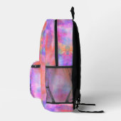 Trendy Galaxy Pink Orange Lila Gefärbte Krawatte M Bedruckter Rucksack (Rechts)