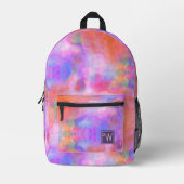 Trendy Galaxy Pink Orange Lila Gefärbte Krawatte M Bedruckter Rucksack (Vorderseite)