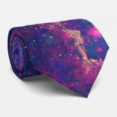 Trendy Galaxy Print / Nebula Krawatte (Gerollt)