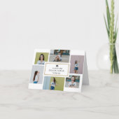 Trendy Gallery Abschluss Foto Danke Karte (Vorderseite)