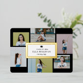 Trendy Gallery Foil Abschluss Editable Color Foil Folieneinladung (Stehend vorne)