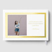 Trendy Gallery Foil Foto Abschluss Gästebuch (Rückseite)