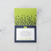 TRENDY GAMING Bar Mitzvah Marine blau Limon Dankeskarte (Innenseite)