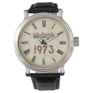 TRENDY GEBOREN VINTAGE 1973 RÖMISCHE ZAHLEN  ARMBANDUHR