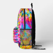 Trendy Gefärbte Krawatte Bedruckter Rucksack (Rechts)