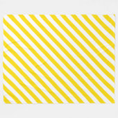 Trendy gelb gestreifte elegante Vorlage Große Fleecedecke (Vorderseite (Horizontal))