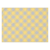 Trendy gelbes und graues Karo-Gingham-Muster Tischdecke (Vorderseite (Horizontal))