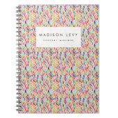 Trendy Gemustert Personalisiert Journal Notebook Notizblock (Vorderseite)