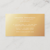 Trendy Geometric Brush Strokes Business Card Visitenkarte (Rückseite)