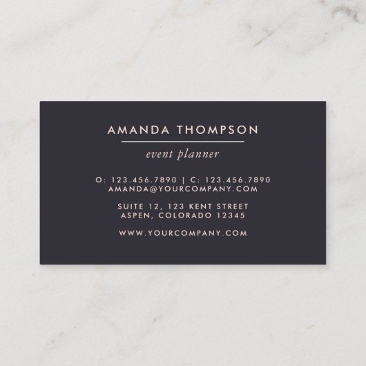 Trendy Geometric Brush Strokes Collage Business Ca Visitenkarte (Rückseite)