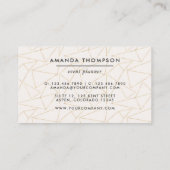 Trendy Geometric Brush Strokes Collage Business Ca Visitenkarte (Rückseite)